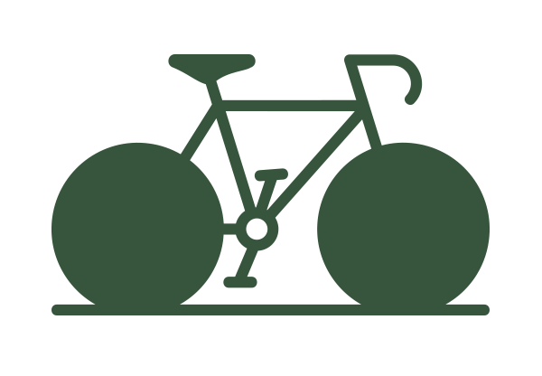 Sustainable travel options icon