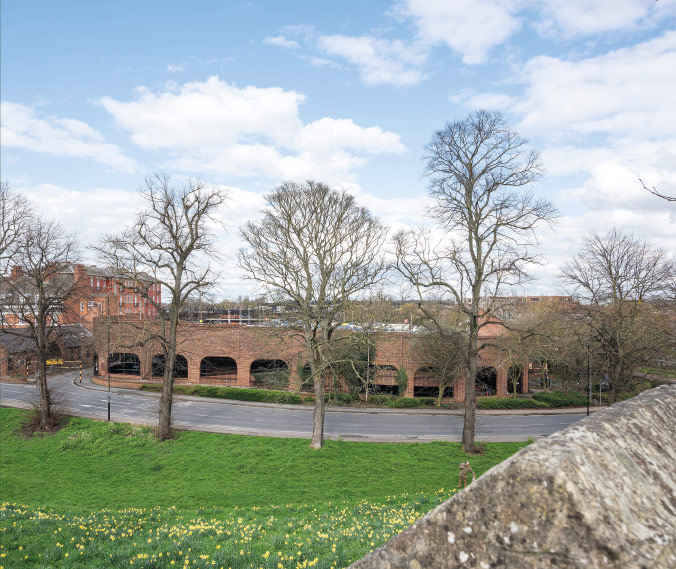 View of site from City Walls