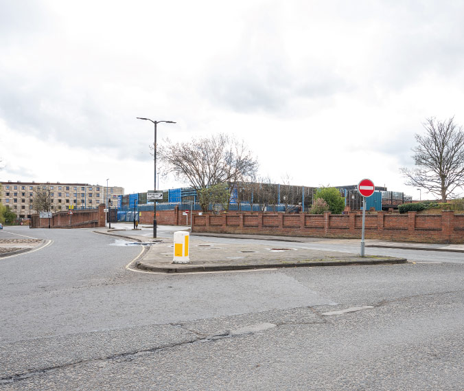 View of site from Monkgate Roundabout